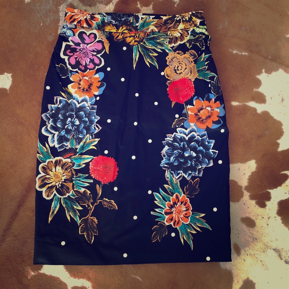 Baraschi Floral Pencil Skirt